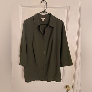 CJ Banks button down top 2xl